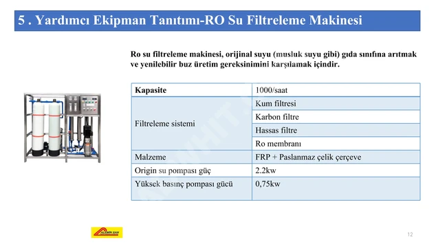 10 Ton Otomatik Tüp Buz Makinesi