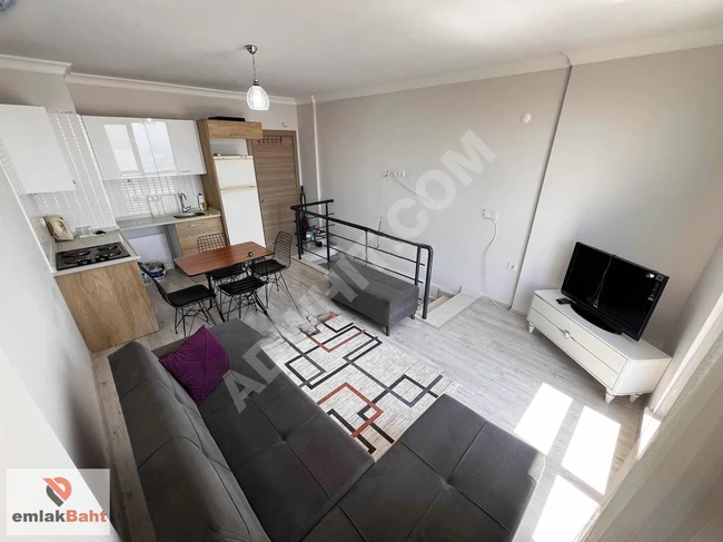 UMUTTEPE MK ROYAL SİTESİNDE FULL EŞYALI 1+1 55m2 KİRALIK DUBLEX