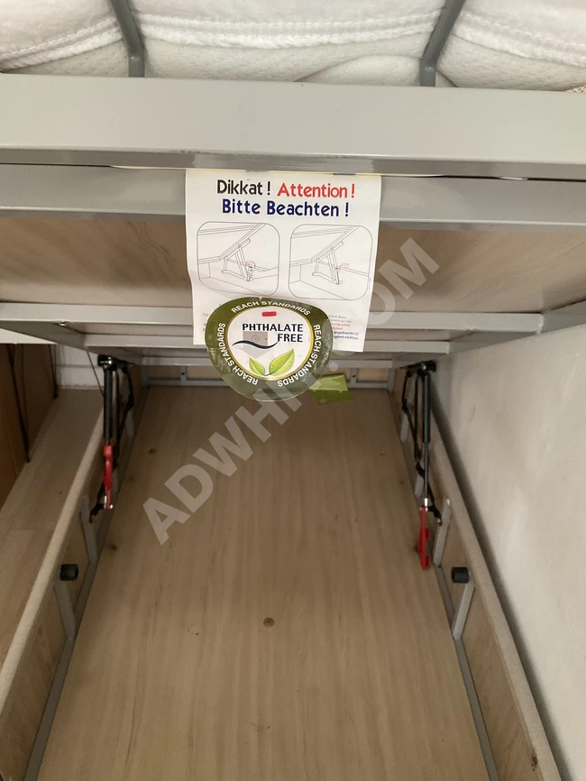 Depolama alanına sahip yatak