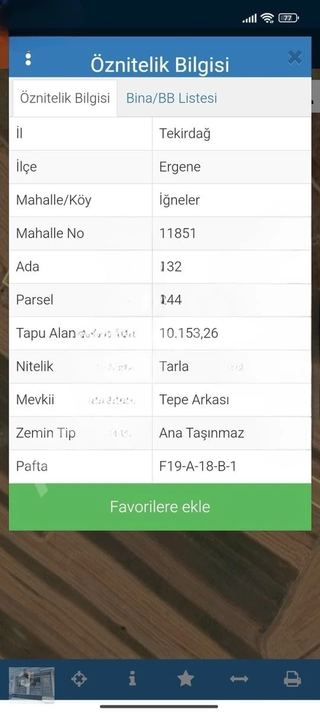 TEKİRDAĞ ERGENE İGNELER SATILIK