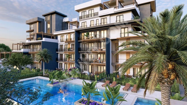 ANTALYA-AKSU شقق لوكس جديدة ضمن مجمع مميز للبيع 