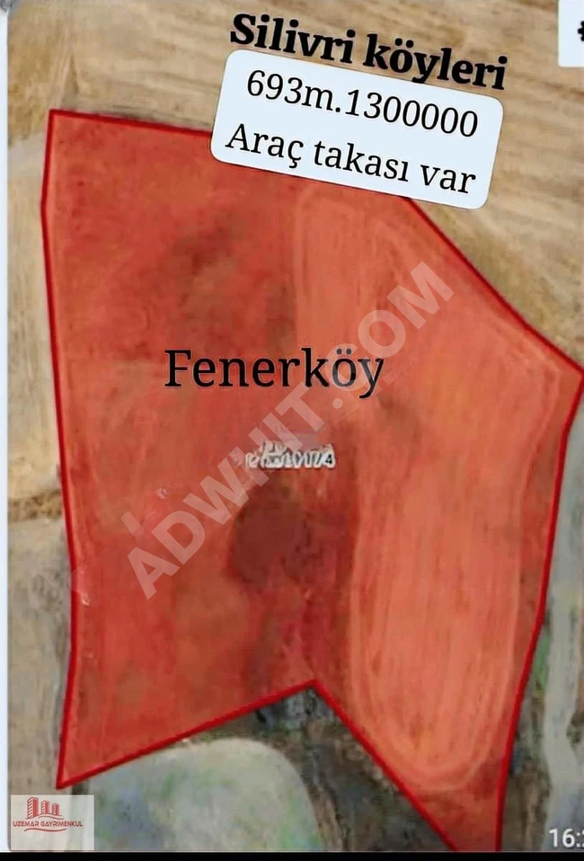 UZEMAR'DAN/İSTANBUL/SİLİVRİ/SATILIK TARLALAR