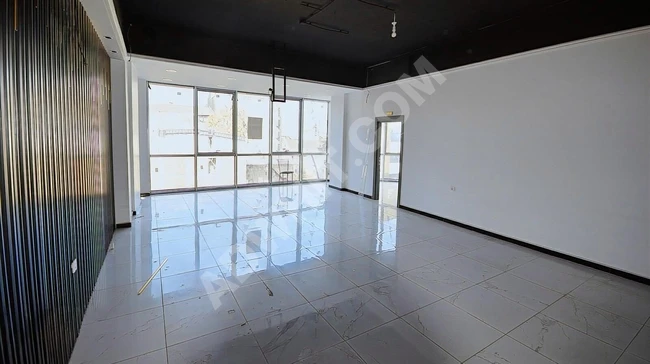 Full floor office for rent in a new building with an area of 160 square meters on HALKALI street.