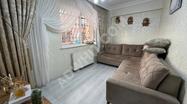 شقة دوبلكس عكسية بدون مصاريف مع حديقة بشارع SARAY في TEVFİKBEY