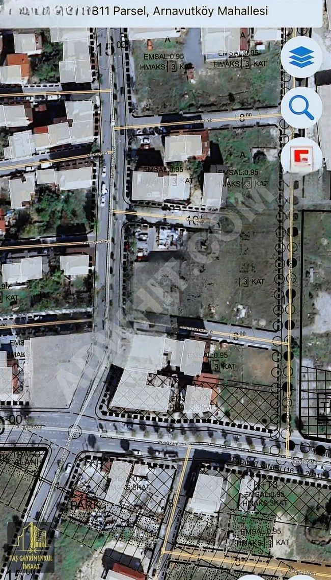 أرض بجانب الفنادق، القطعة 2، في ARNAVUTKÖY حي İSLAMBEY