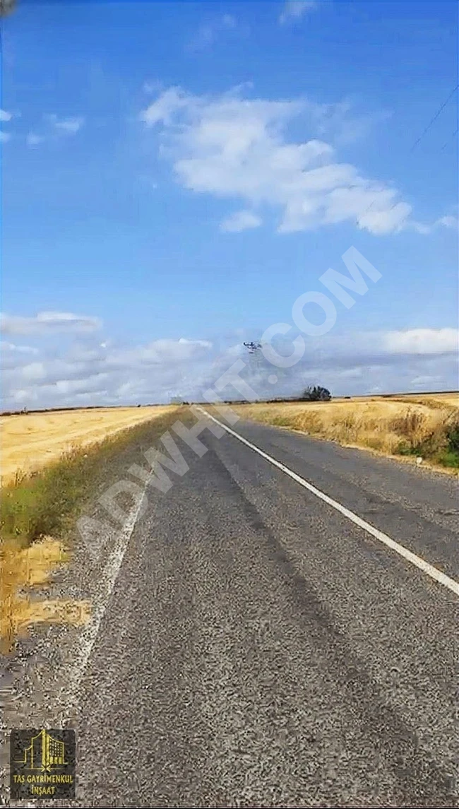 Land for sale with an area of 1134 square meters, can be exchanged for a car, street frontage, in SARAY EDİRKÖY.