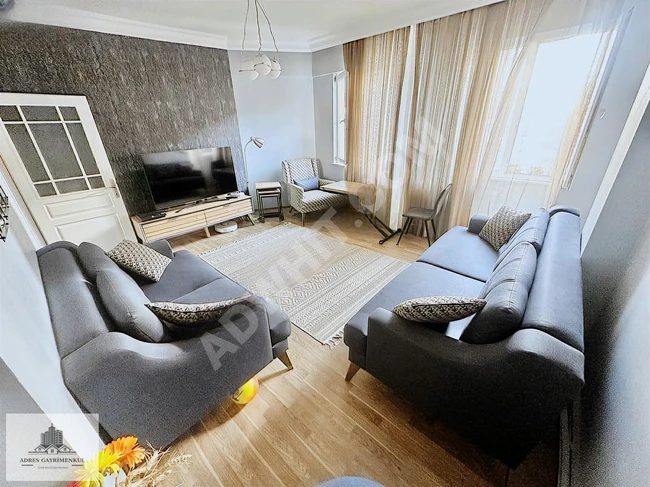 2+1 apartment with an area of 95 square meters, central location, fourth floor in MEVLANA neighborhood