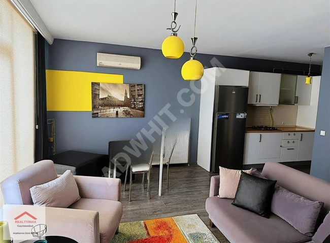 شقة 1+1 بمجمع سكني في Kutköy مع مسبح وحراسة أمنية