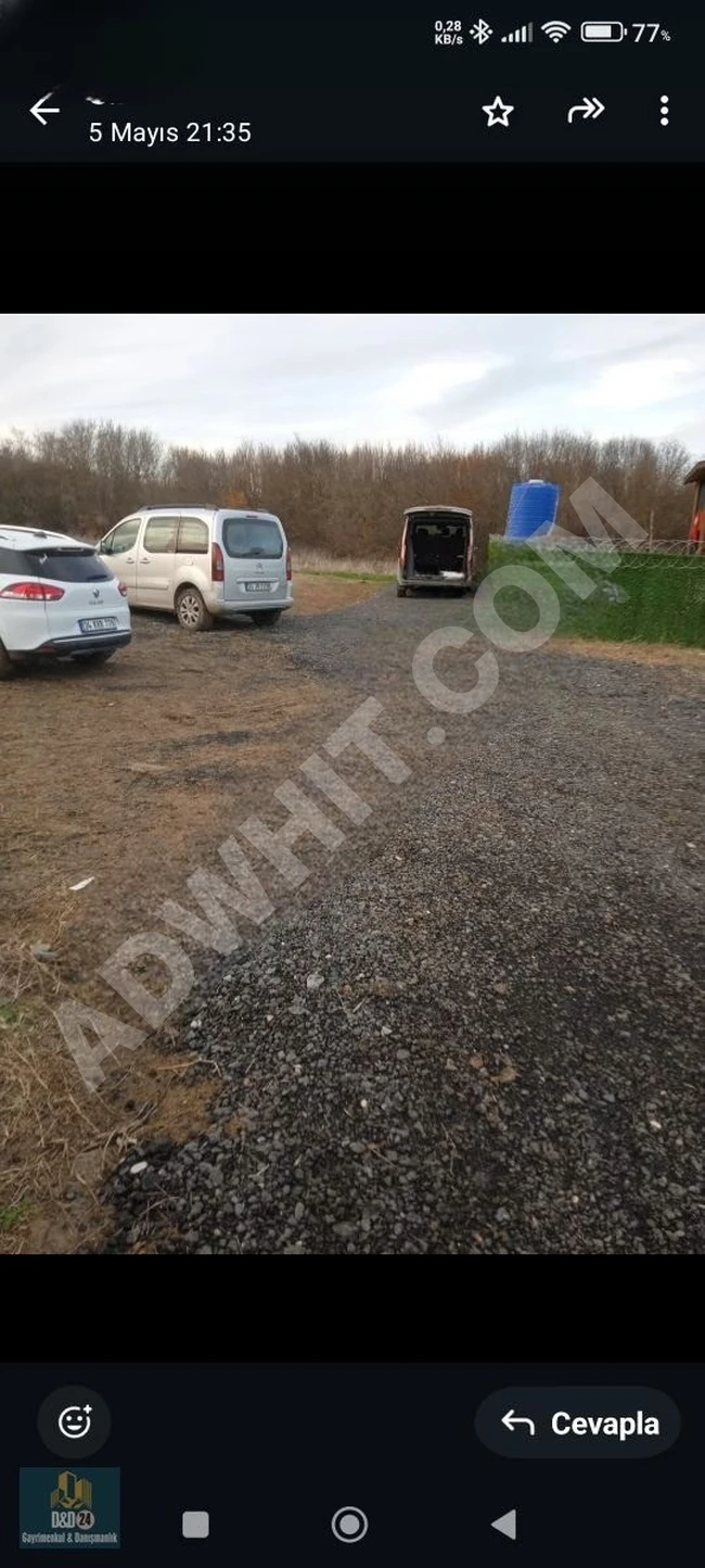 Çatalca Akalan da 281 m2 arsa içerisinde Bungalov Acil Satılık