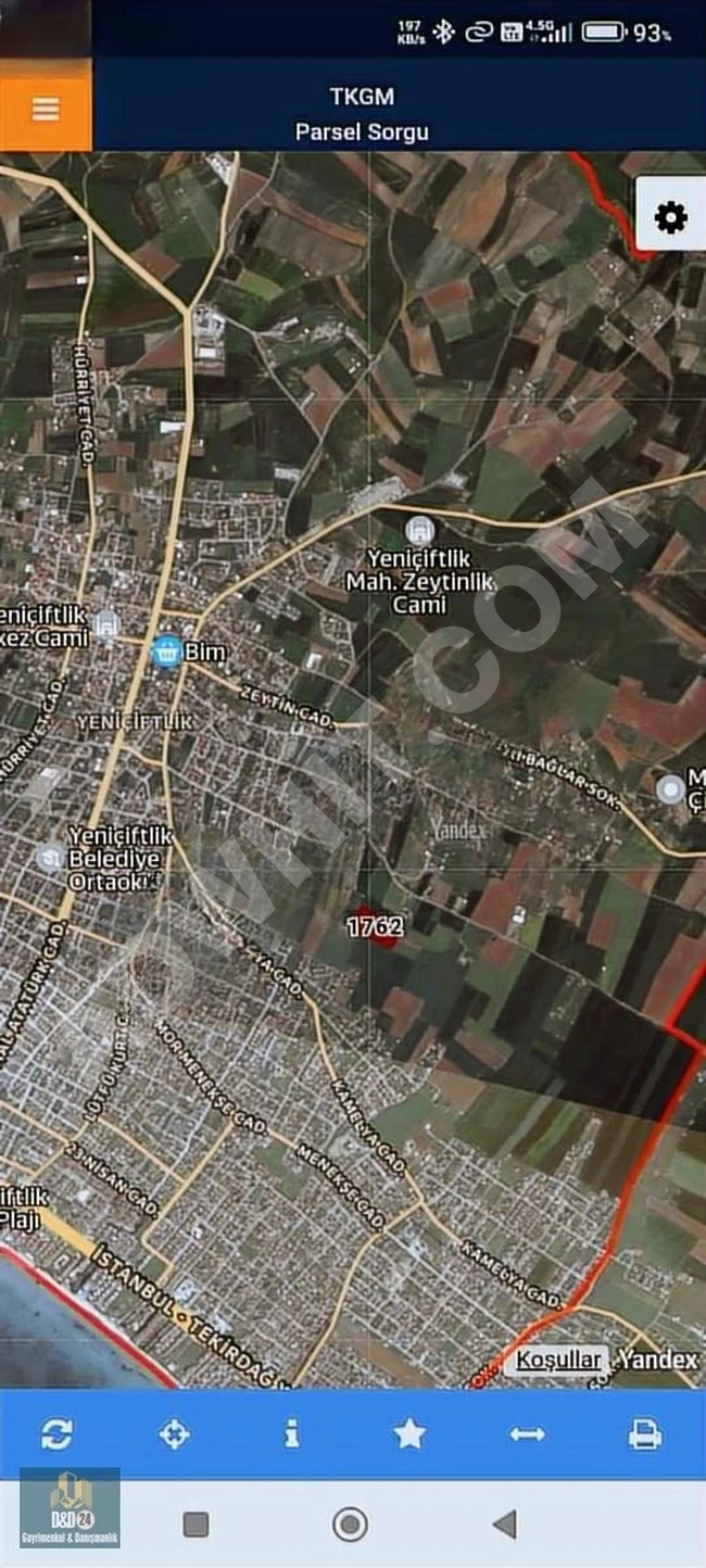 MARMARA EREĞLİSİ YENİÇİFTLİK DE SATILIK ARSA