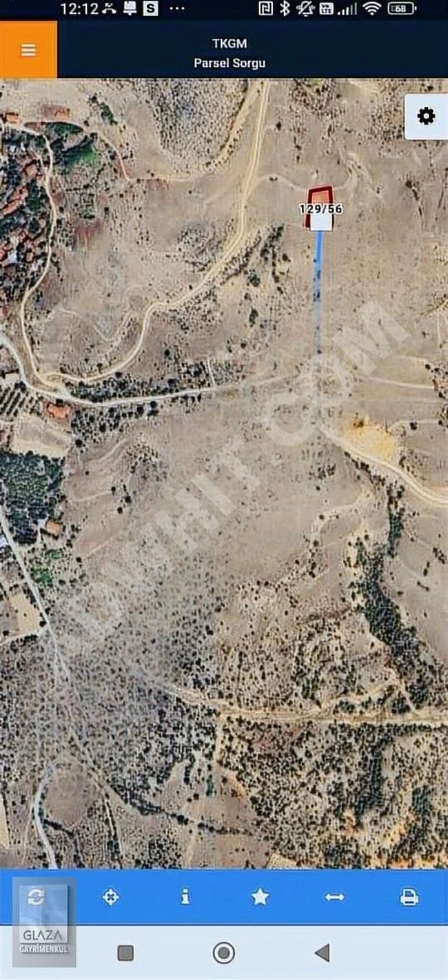 ارض زراعية بمساحة 2089 متر مربع مطل على الجبل والطبيعة