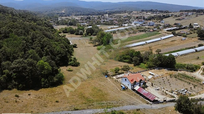 Agricultural land for sale with an area of 1092 square meters in Istanbul, Çatalca, Belgrat.