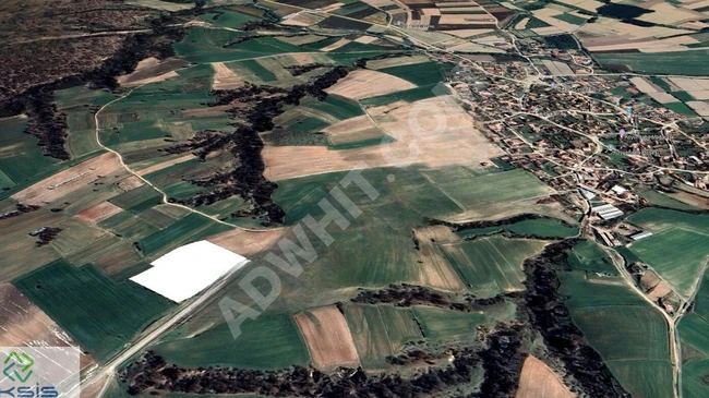 An independent land with an area of 13,200 square meters on the road frontage, 9 km from the center of KIRKLARELİ.