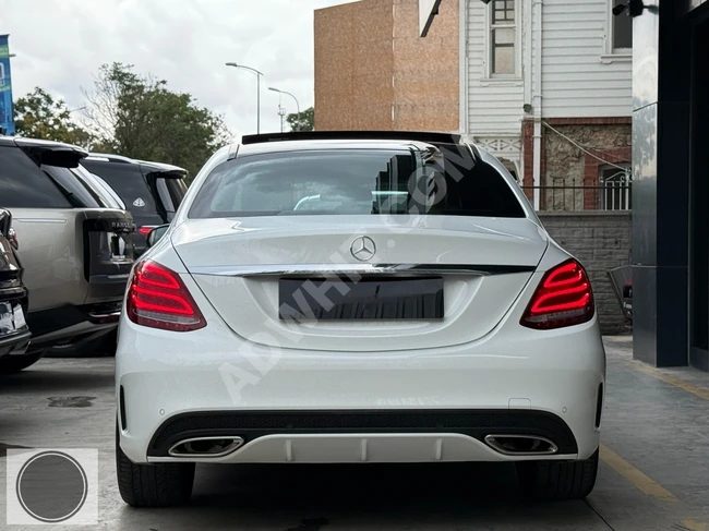 MERCEDES C 180 AMG 9G-TRONIC, model 2018 + dual memory - with 14,000 km mileage - no faults.