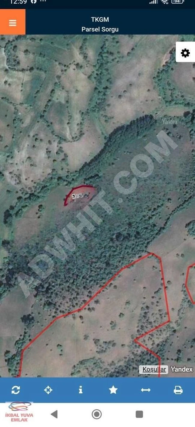 BALIKESİR DURSUNBEY'DE SİNDERLERDE 2471 m2 SATILIK TARLA ...