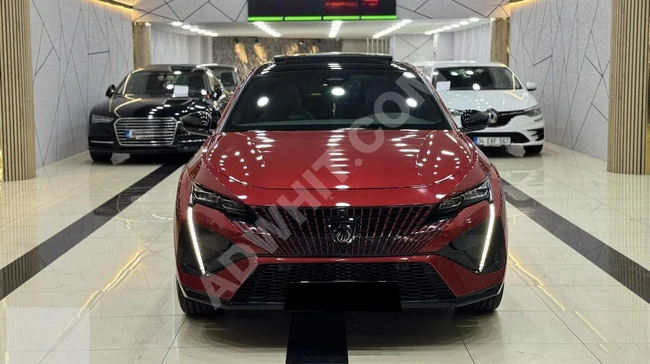 Car without paint, no replacement, with panoramic glass roof