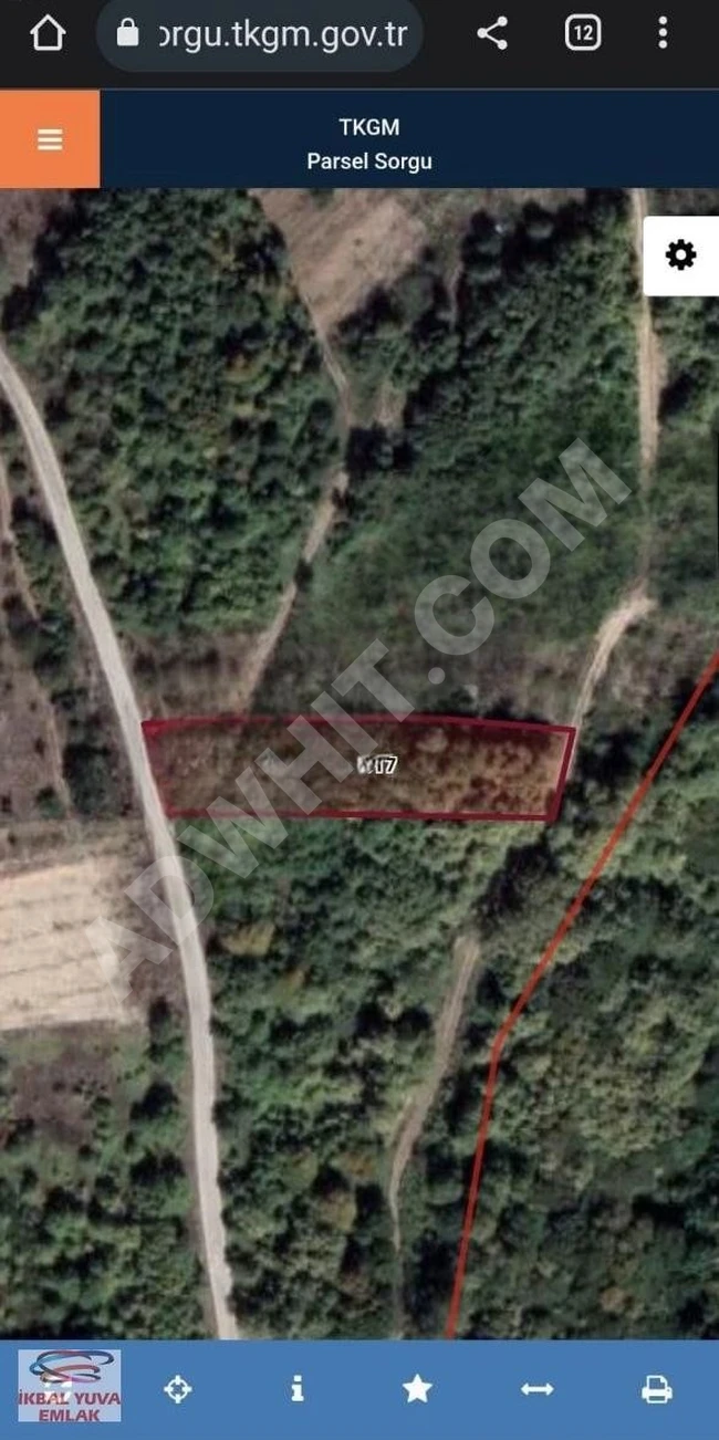 Garden for sale on the asphalt frontage in YALOVA ALTINOVA SERMYECIK