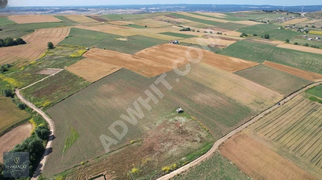 ÇATALCA ELBASANDA 4147 M2 YOLA PARSEL SATILIK ARSA TEK TAPU
