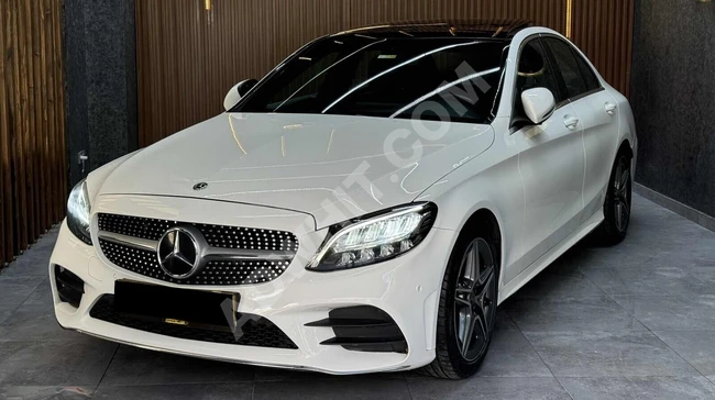 Mercedes C200d AMG 9G-Tronic car, agency maintained, no paintwork!