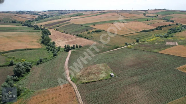 ÇATALCA ELBASANDA 4147 M2 YOLA PARSEL SATILIK ARSA TEK TAPU
