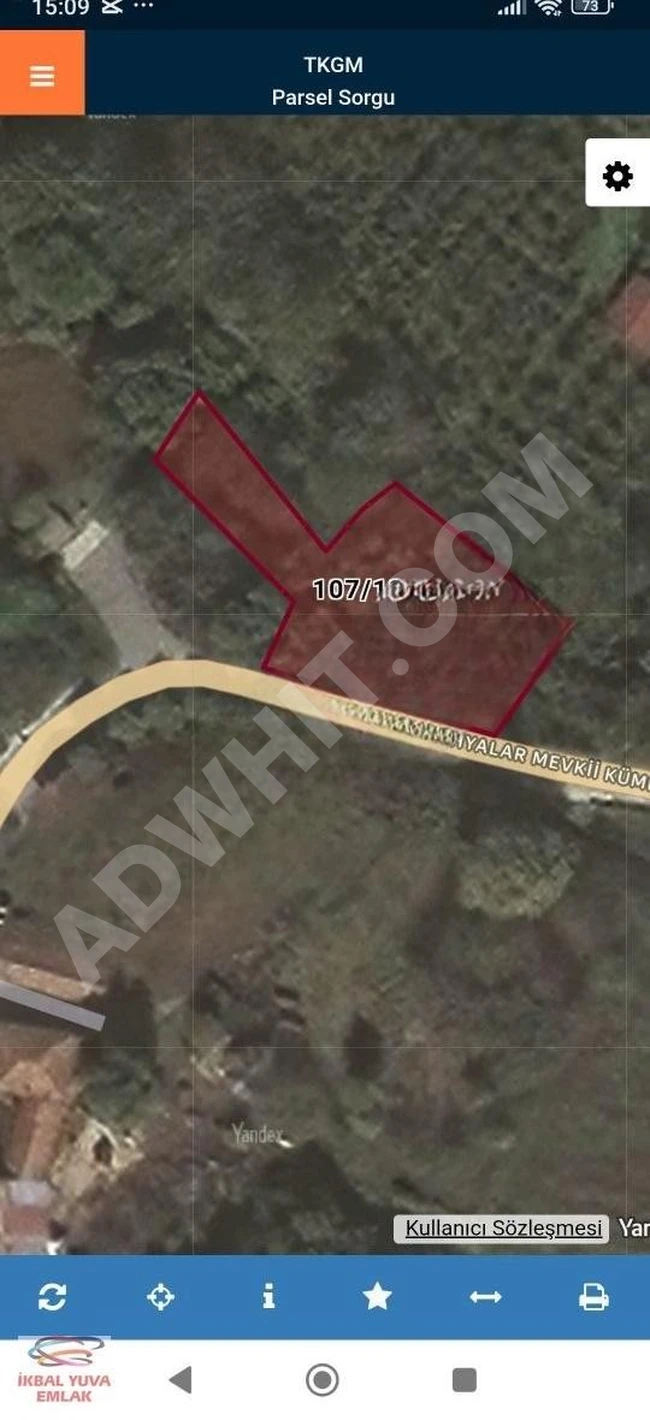 Land for sale in KANDIRA TOPLUCA, 40% suitable for construction.