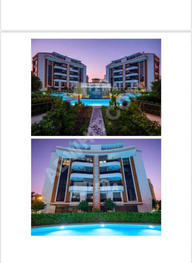 Antalya - Konyaaltı'nda vatandaşlığa uygun satılık süper lüks 4+1 daire