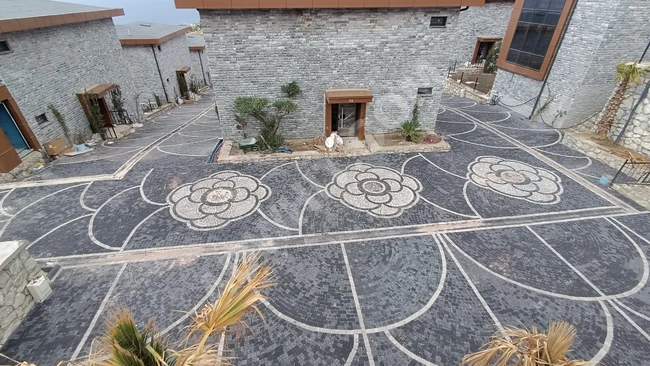 Begonit taş parke taşı zemin taş düşeme ekibi Halil usta Manisa