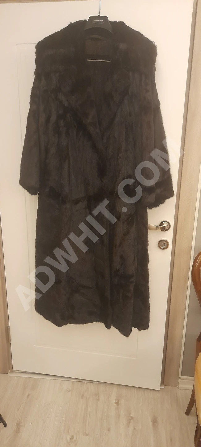 Hakiki Vizon MANTO ÇOK GENİŞ kesim Maxi boy 38/40 Bede