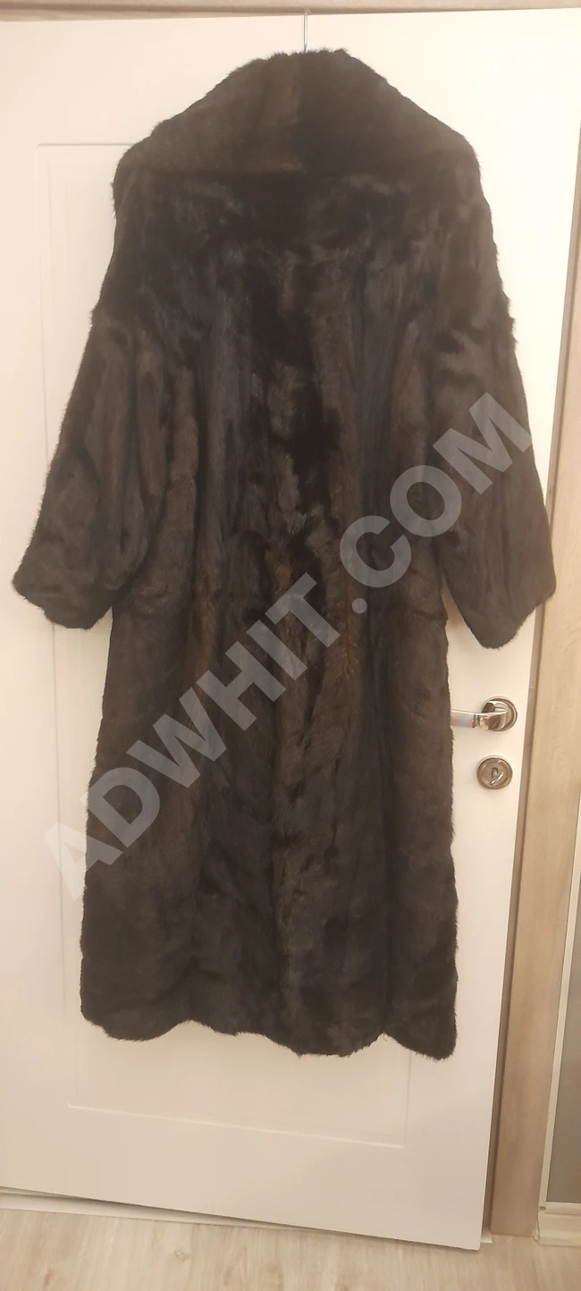 Hakiki Vizon MANTO ÇOK GENİŞ kesim Maxi boy 38/40 Bede