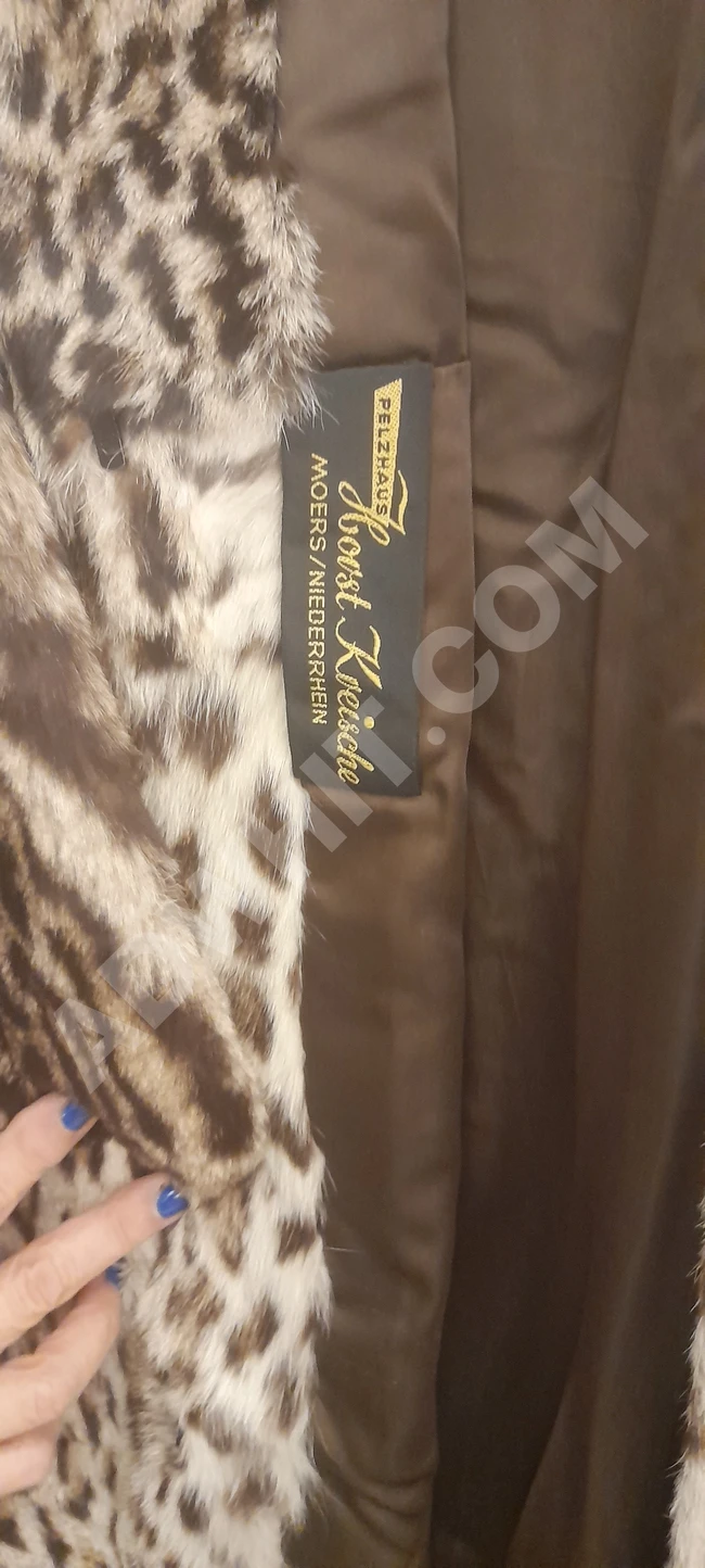 Leopar (Bayby) Hakiki MANTO&ŞAPKA Vintag Geniş kesim 40 beden