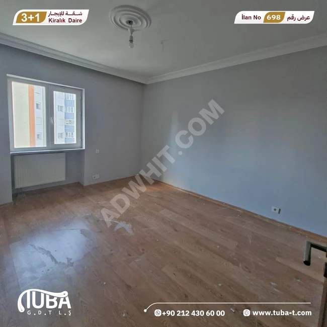 Yıllık kiralık 3+1 daire, nüfus kaydı için uygun - Beylikdüzü Adnan Kahveci.