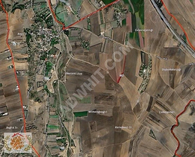 SATILIK TARLA 13.624 M2 RESMİ YOLU VARDIR