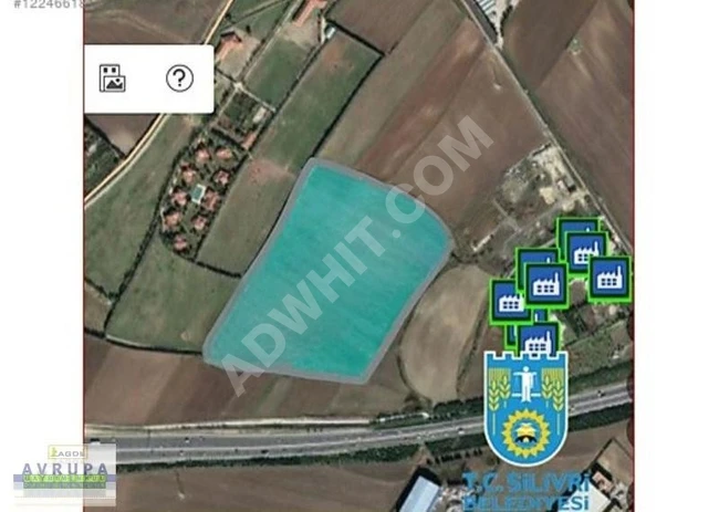 AVRUPA AYRİMENKUL'den ALİPAŞA''da 86,274 m2 YATIRIMLIK TARLA