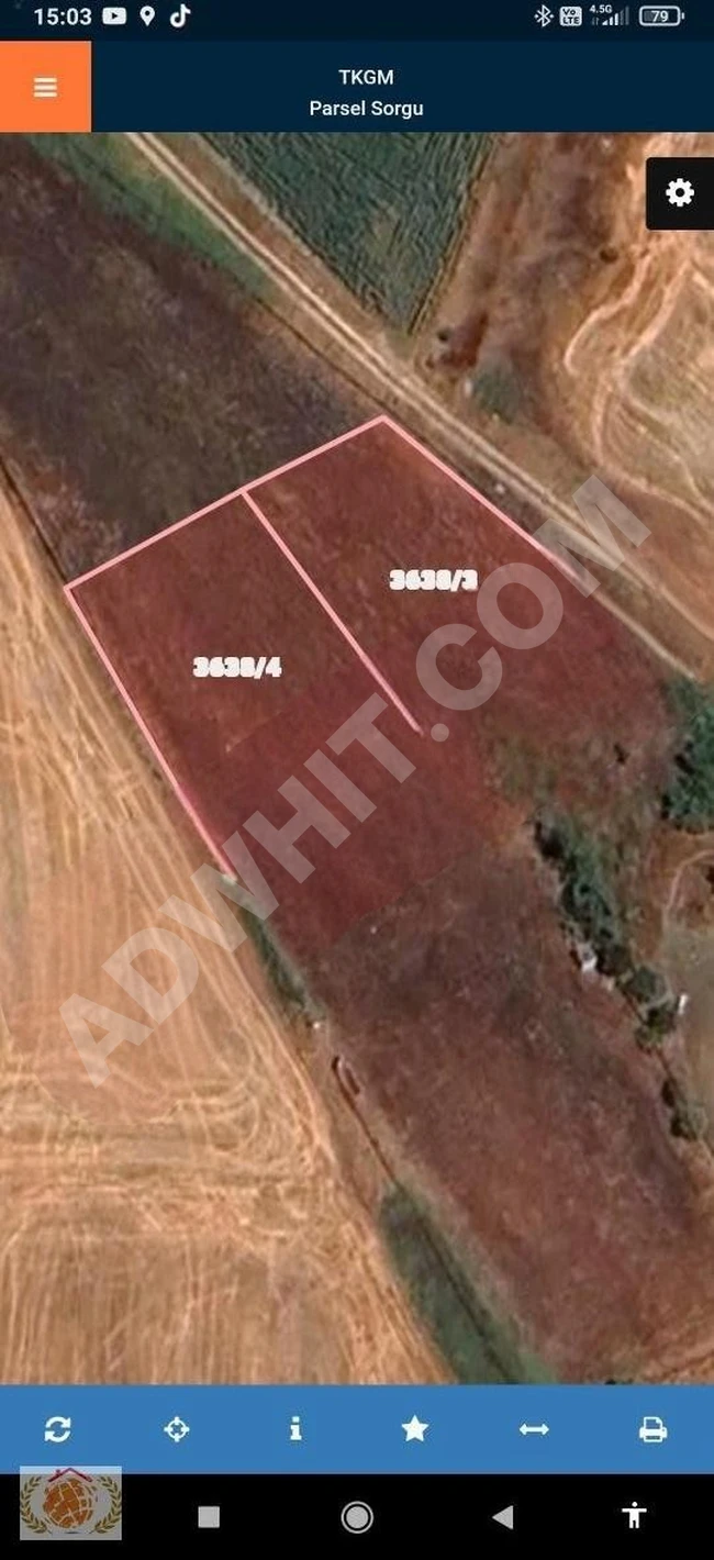 Two adjacent plots of land for sale in SİLİVRİ ORTAKÖY