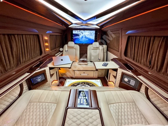 فان TRANSPORTER VİP 9+1 موديل 2021 أوتوماتيك 70,000 كم D2 مناسب مع تابلت مليء بالمواصفات