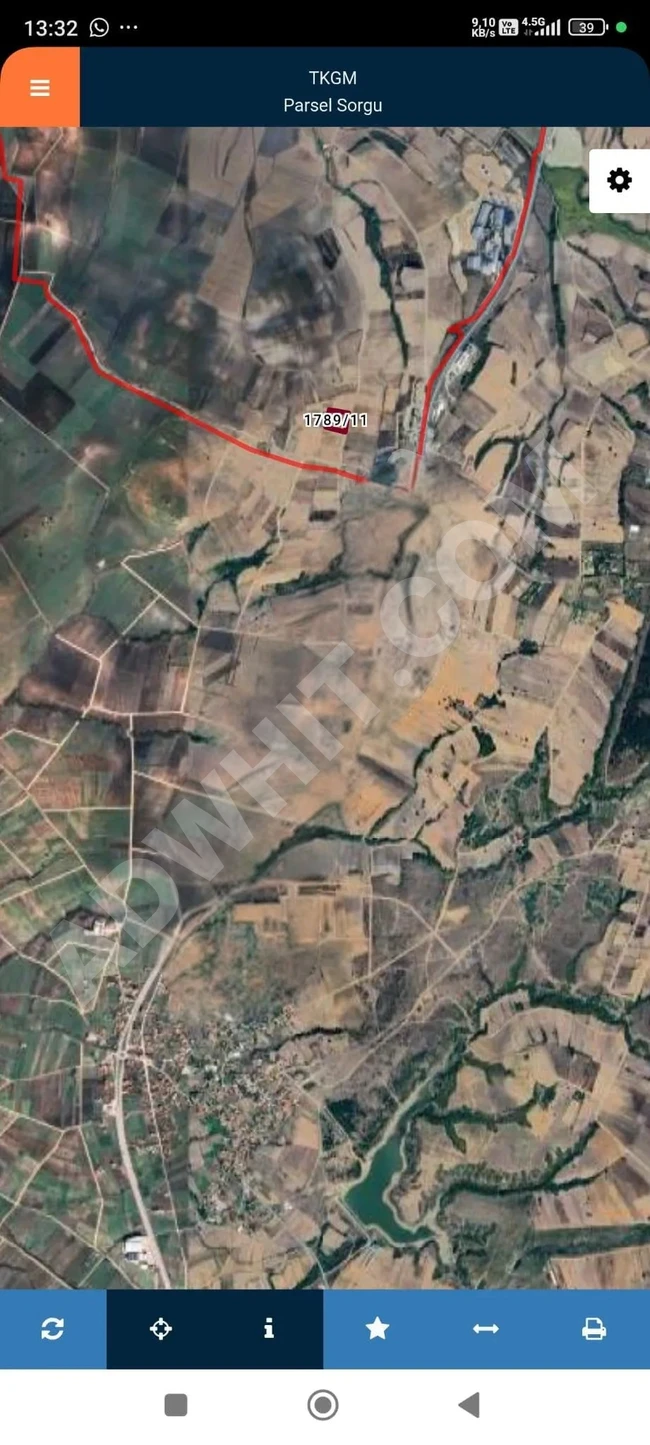 Agricultural land with an area of 7,507 square meters in Edirne Uzunköprü Habibhoca