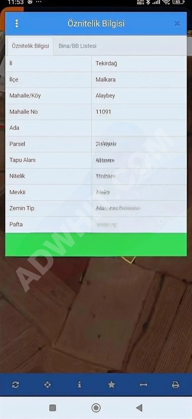 Agricultural land for sale with an area of 42,000 square meters in the Malkara industrial area.