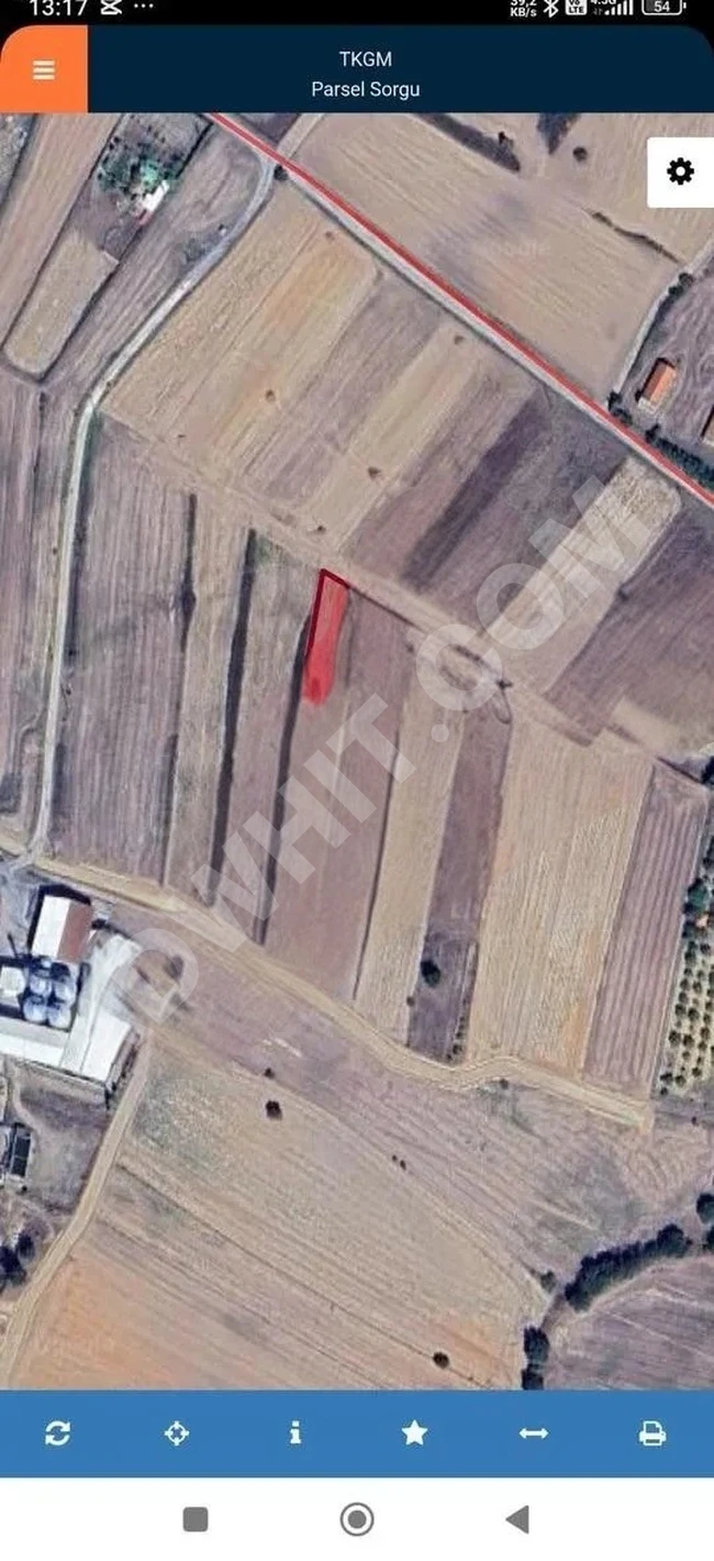 Agricultural land suitable for investment in the village of Edirne Uzunköprü Kavacık.