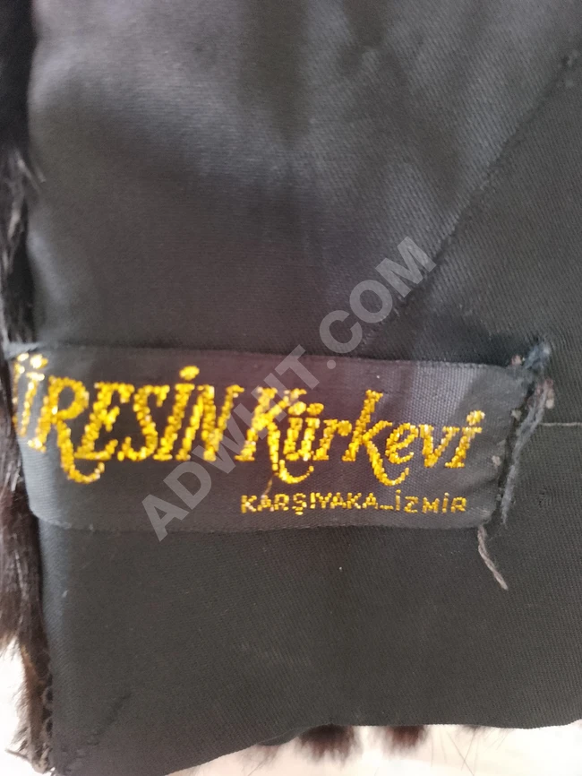 50 yıllık hiç giyilmemiş özel dikim orijinal vizon kürk 