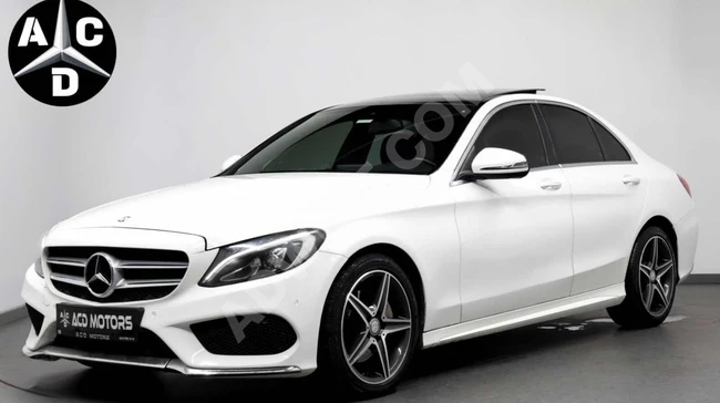 سيارة MERCEDES C200 D AMG موديل 2016 - بمسافة 141,000 كم