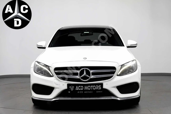 سيارة MERCEDES C200 D AMG موديل 2016 - بمسافة 141,000 كم