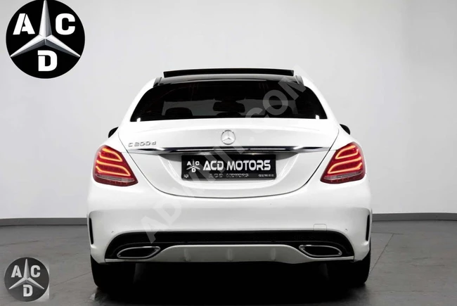 سيارة MERCEDES C200 D AMG موديل 2016 - بمسافة 141,000 كم