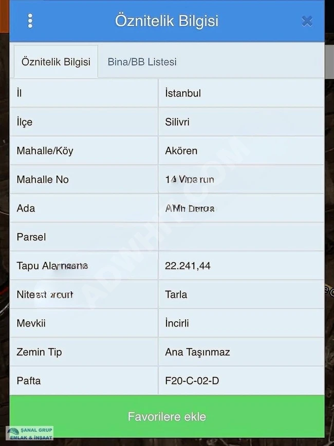 FİYAT DÜŞTÜ! SİLİVRİ AKÖREN mah.de 900 m2 SATILIK Arsa