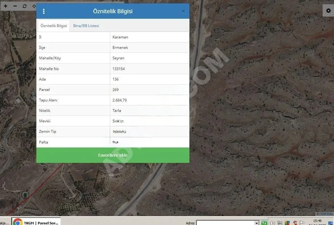 Karaman Ermenek Seyran Mh 3 Adet Arazimiz Satılıktır