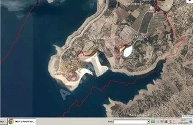 Karaman Ermenek Karalar Mevkiinde Baraj Manzaralı Arazi