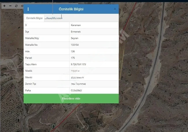 Karaman Ermenek Seyran Mh 3 Adet Arazimiz Satılıktır