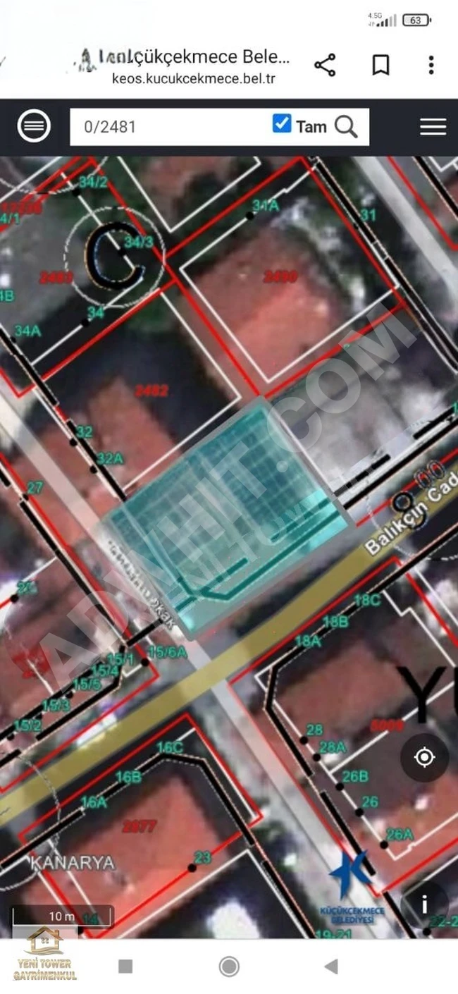 KANARYA MH 'SİNDE SATILIK 300 M2 ARSA