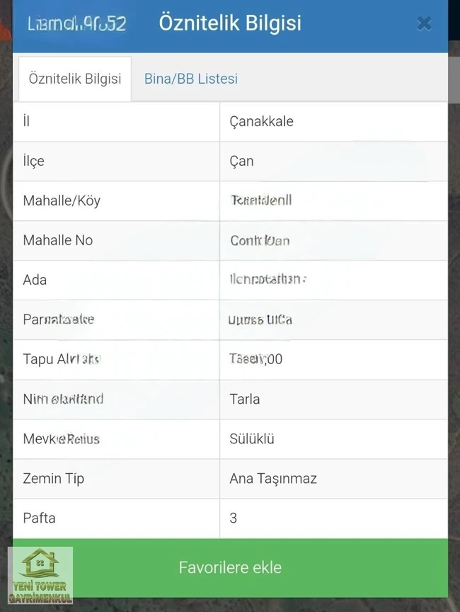 YENİ TOWER'DAN ÇANAKKALE'DE SATILIK ARAZİ (7500 M2 )