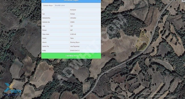 KIRKLARELİ İNCİSİ KOFÇAZDA ASFALT CEPHE ÇİFTLİK YAPIMINA UYGUN