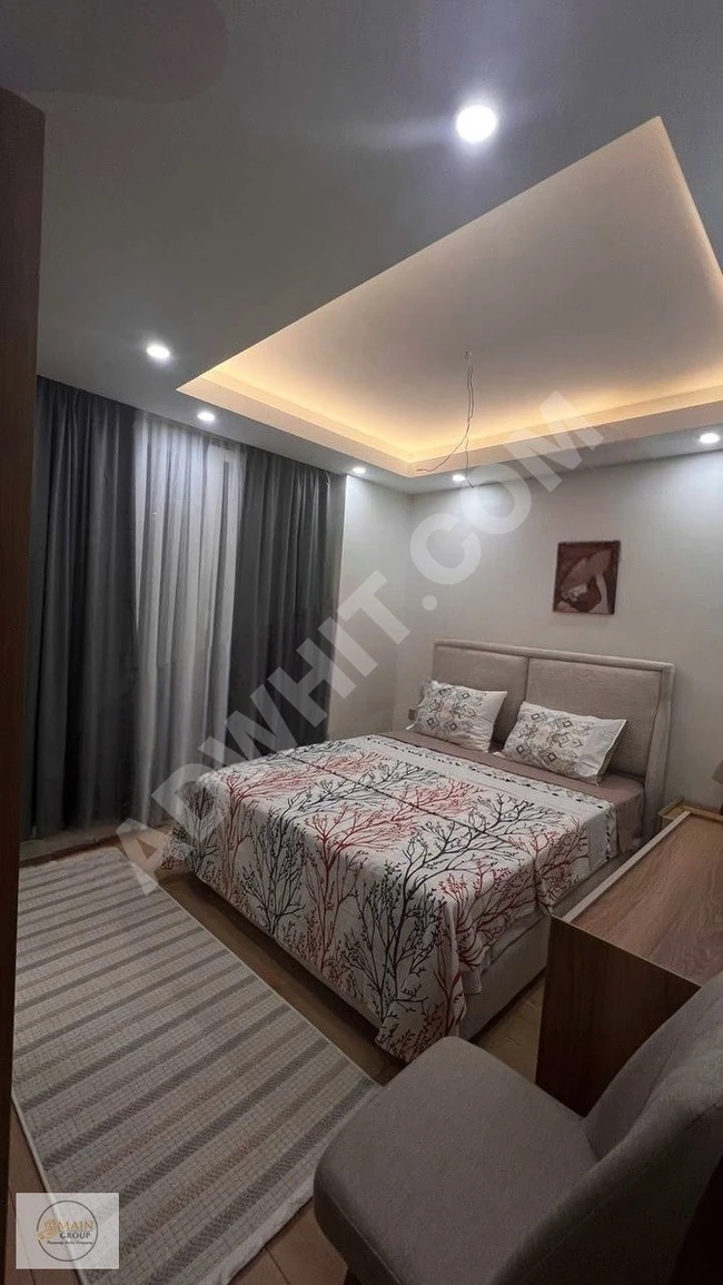 شقة مفروشة 1+1 للإيجار داخل مجمع HALİÇ